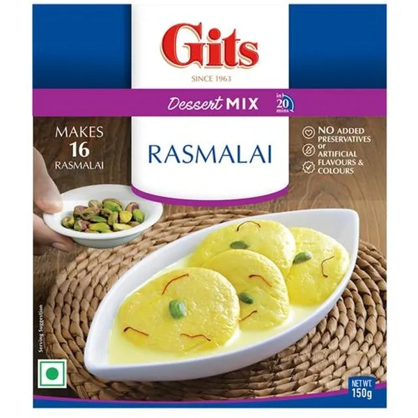 Gits Dessert Mix - Rasmalai, 150 g Carton - 150 g