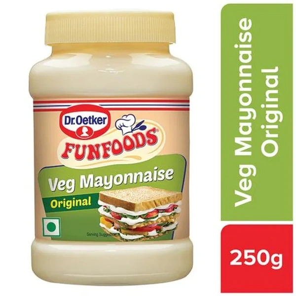 Dr. Oetker FunFoods Veg Mayonnaise Original, 250 g - 250 g