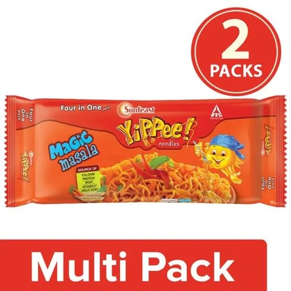 Sunfeast YiPPee! Magic Masala Noodles, 2 x 240 g - 2 x 240 g