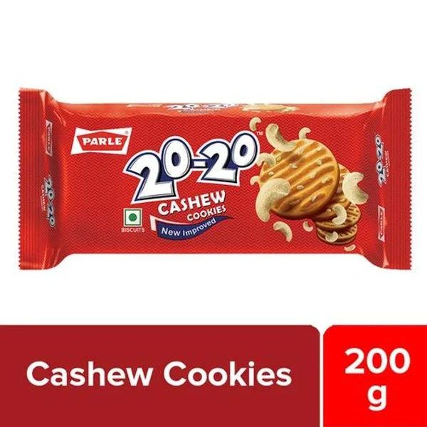Parle 20-20 Cashew Cookies, 200 g - 200 g