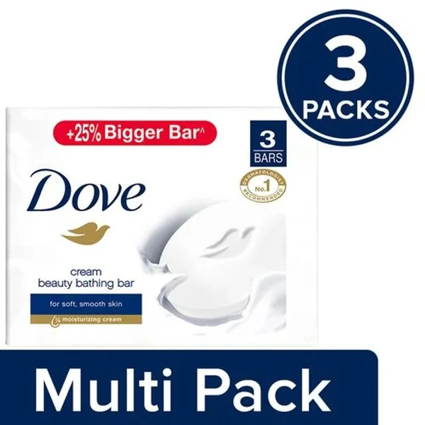 Dove Cream Beauty Bathing Bar, 3x(3x125 g) Multipack - 3x(3x125 g)
