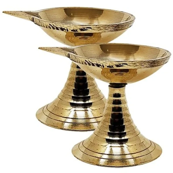 Trm Brass Angle Deep Stand - Plain, No.1, 2 pcs - 2 pcs