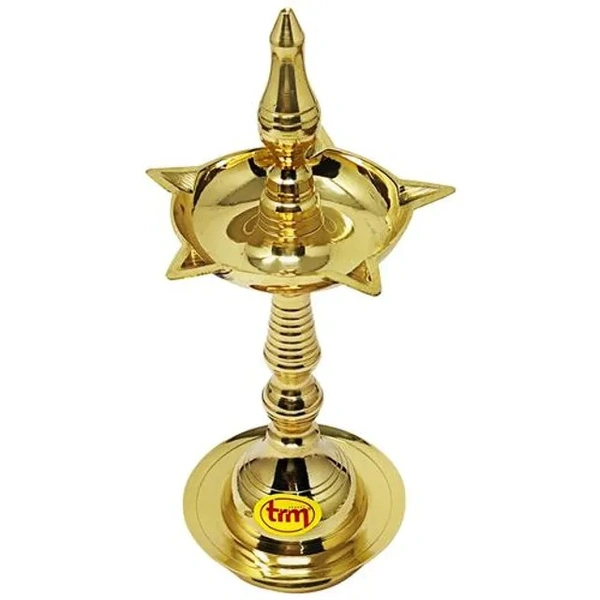 Trm Kerala Fancy Diya Stand - No.7 For Pooja Use, 1