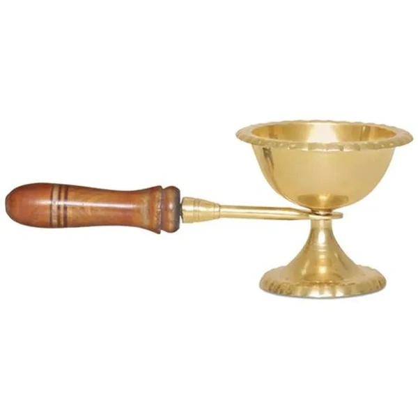Shubhkart Nitya Brass Dhoop Daani/Incense Holder - Puja Essential, Durable, 1 pc - 1 pc