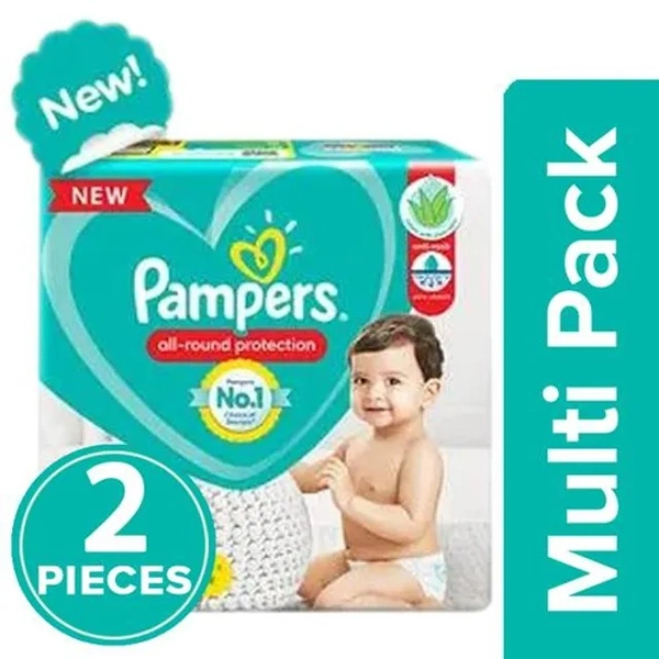 Pampers Baby Diaper - Pants, Medium, 7-12 kg, Soft Cotton, Soaks up to 12 Hours, 2x76 pcs (Multipack)