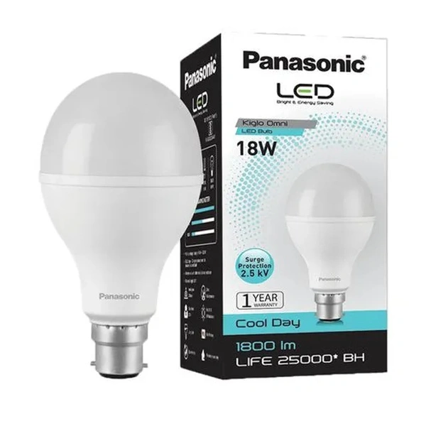Panasonic LED 18W Bulb - B22 Base Cap, 1 pc