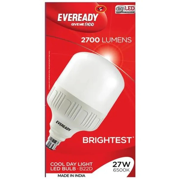 Eveready LED Bulb - 27 Watt, Cool Day Light, Base B22, 296 g