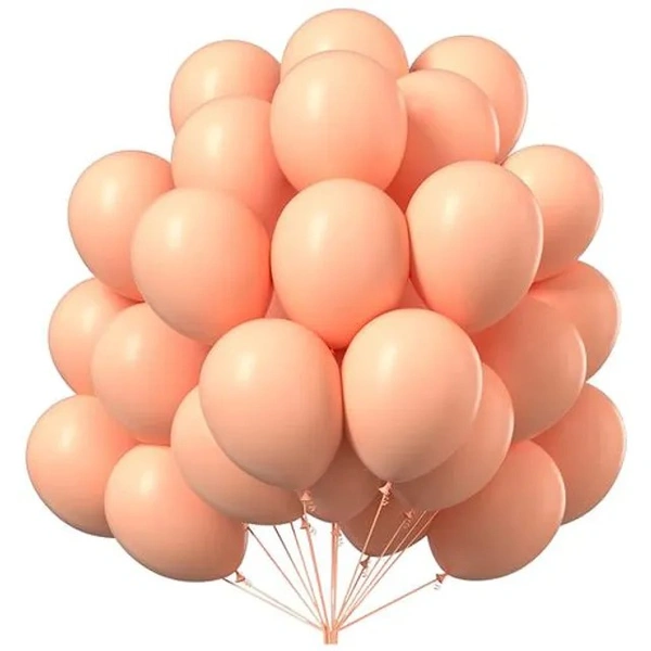 CherishX Pastel Balloons - For Birthday Decorations, Baby Showers, Bachelorette, Party Supplies, Orange, 50 pcs