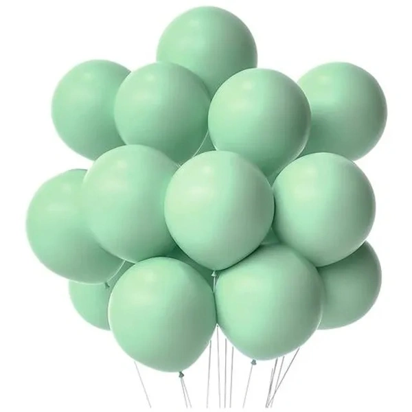 CherishX Pastel Balloons - For Birthday Decorations, Baby Showers, Bachelorette, Party Supplies, Green, 50 pcs
