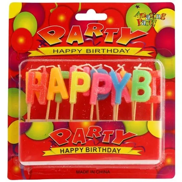 SE7EN Alpha Candle - For Cake Decoration, Birthday Parties, Multicolour, 1 pc