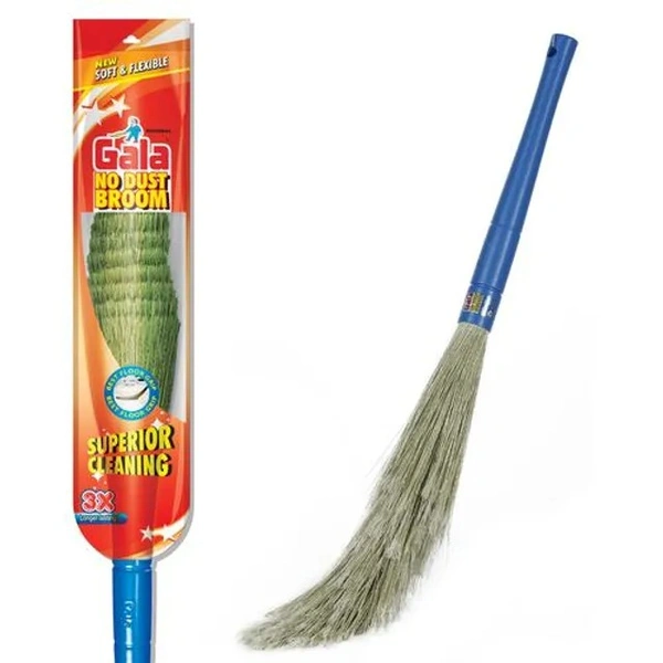 Gala No Dust Broom Stick For Floor Cleaning - Home, Jhadu For Cleaning, With Washable Fibres, 90 cm, 1 pc