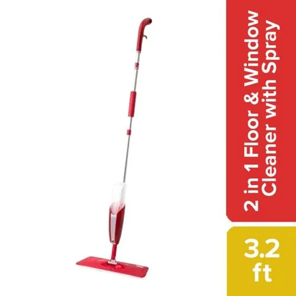 Liao Spray Mop & Window Cleaner Set - Plastic, Red, A130036, 1 pc