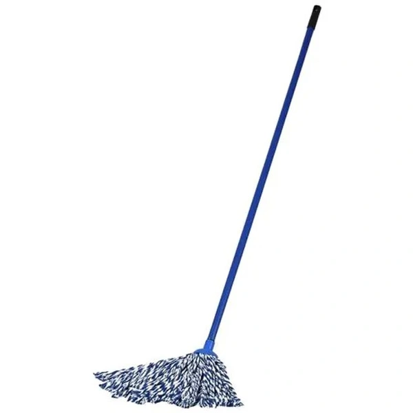 Gala Orbit Deck Mop - Cotton Cloth, Iron Rod, Blue, 1 pc