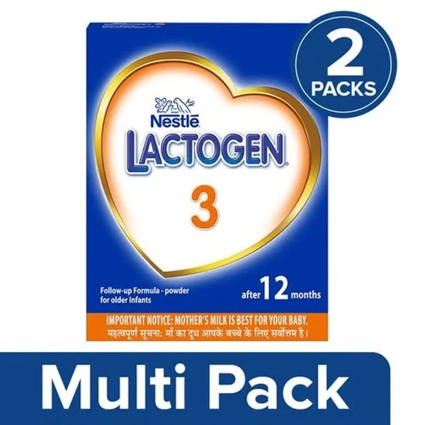 Nestle Lactogen - Follow Up Formula (Stage 3), 2x400 g (Multipack)