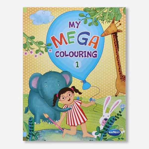 Navneet My Mega Colouring Book 1 - For Kids, Preschool & Kindergarten, 1 pc