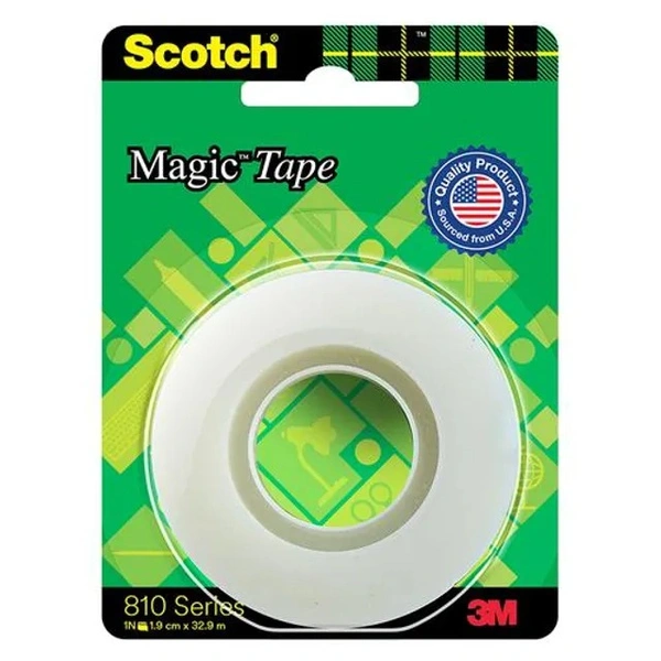 Scotch Magic Tape Refill Roll - 2cm, 810 Series, 19 mm x 32.9 m, 1 pc