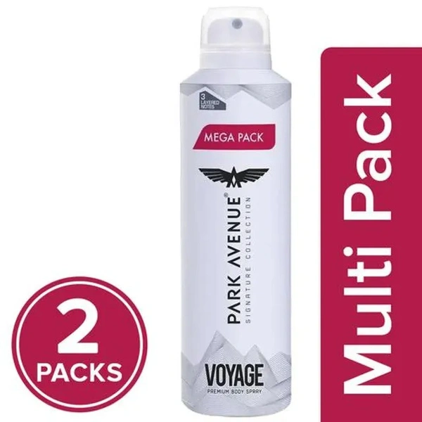 Park Avenue Voyage Signature Deodorant For Men, 2x220 ml (Multipack)