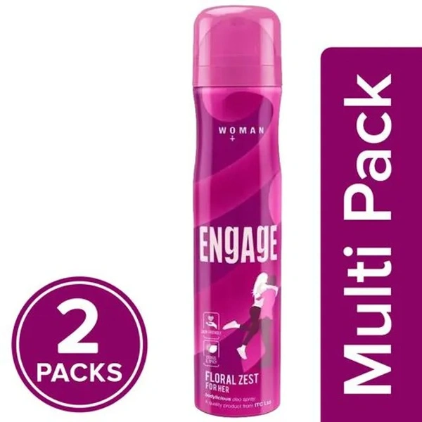 Spinz Perfumed Deodorant - Enchante, 24 Hours Protection, Long Lasting Freshness, 3x200 ml (Multipack)