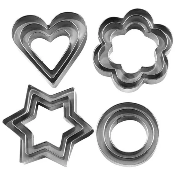 Klassic Stainless Steel Cookie Cutter Set, KL-10, 1 pc