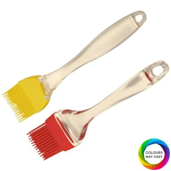 Seven seas Silicon Pastry - Cake - Baking Brush with Clear Handle, Assorted Color, 1 pc