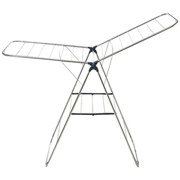 Gimi Terod Cloth Drying Stand - Butterfly Shape, Foldable, Non-Slip, Rust Proof, 1 pc