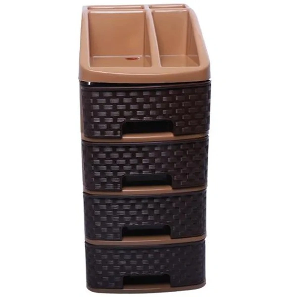 Nakoda Pride Multipurpose Chest, Storage Drawer & Organiser 4 Steps - Assorted Colour, Length 214, Width 173, Height 375 mm, 1 pc