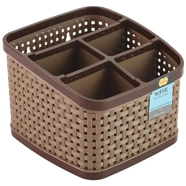 Nakoda Wave Multi Utility Pen Pencil Brush Spoon & Cutlery Stand Assorted - Colour, Length 169, Width 162, Height 123 mm, 1 pc