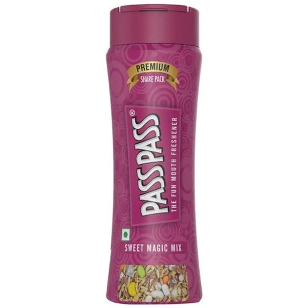 Pass Pass Sweet Magic Mix - Fun Mouth Freshener, Good For Digestion, 105 g Jar