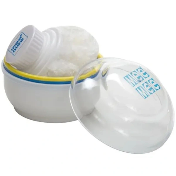 Mee Mee Baby Premium Powder Puff - Blue, 60 gm