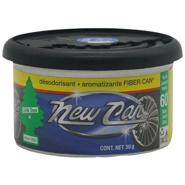 Little Trees New Car Scent Air Freshener For Vehicle - Aromatic & Natural, Smell Of Woods, Product Of USA, 30 g Fibre Can