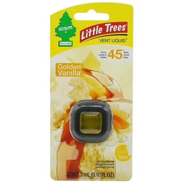 Little Trees Golden Vanilla Air Freshener Fragrance For Home & Car Use, 1 pc