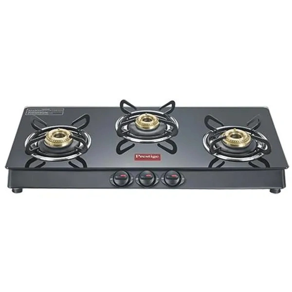 Prestige 3 Burner Gas Stove - Marvel Plus Glass Tables, GTM03 40189, 1 pc