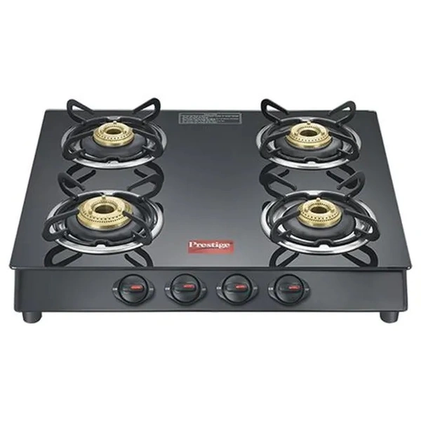 Prestige 4 Burner Gas Stove - Marvel Plus Glass Tables, GTM04 40355, 1 pc