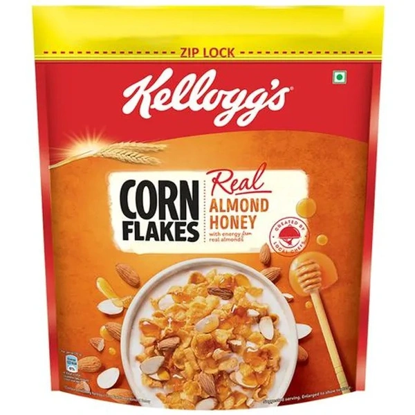 Kelloggs Corn Flakes With Real Almond & Honey, 1 Kg