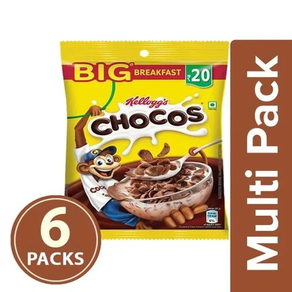 Kelloggs Chocos Corn Flakes, 6x58 g Multipack