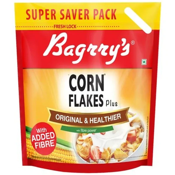 Bagrrys Corn Flakes Plus - Original & Healthier, 1.2 kg Pouch