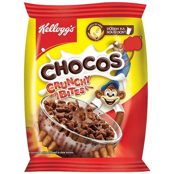 Kelloggs Crunchy Bites - Source Of Fibre, Calcium, High In Protein, 10 Essential Vitamins & Minerals, Breakfast Cereals, 24 g