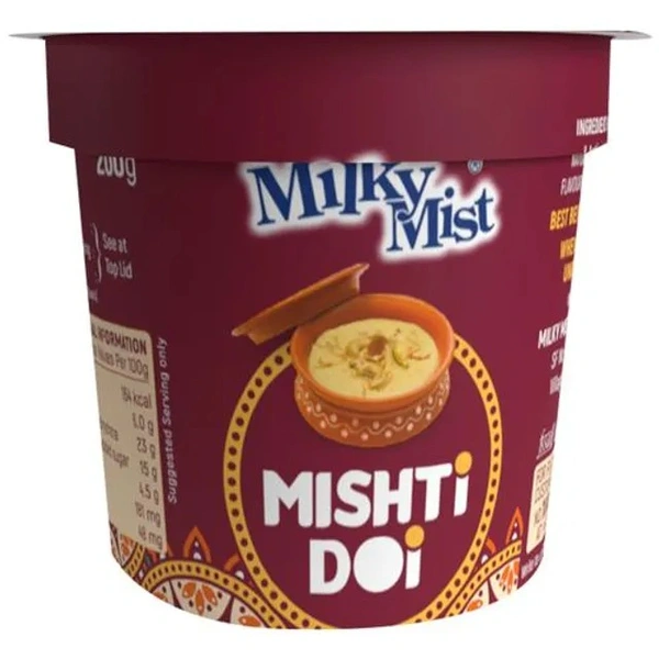 Milky Mist Mishti Doi - Creamy, Delicate Texture, 200 g - 200 g