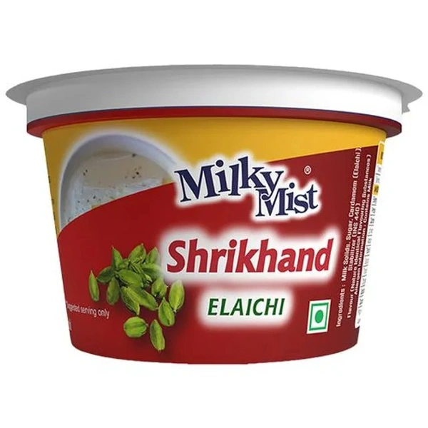 Milky Mist Shrikhand - Elachi, Healthy Dessert, Rich Flavour, 100 g Cup - 100 g