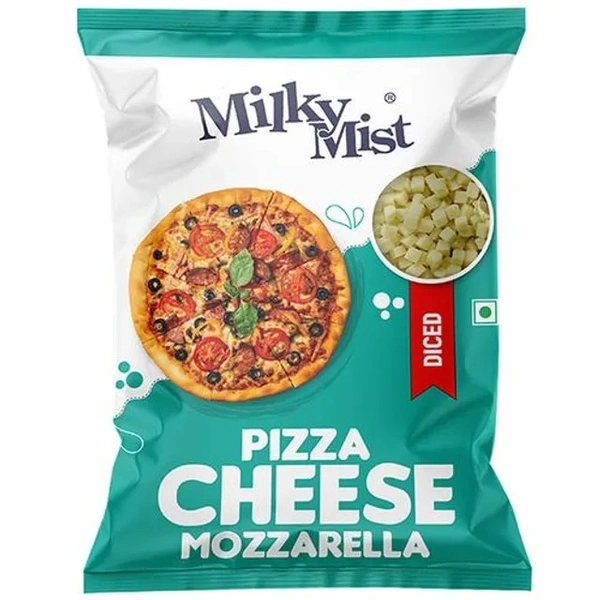 Milky Mist Mozzarella - Diced, Pizza, Cheese, Great Source Of Protein, 200 g Pouch - 200 g