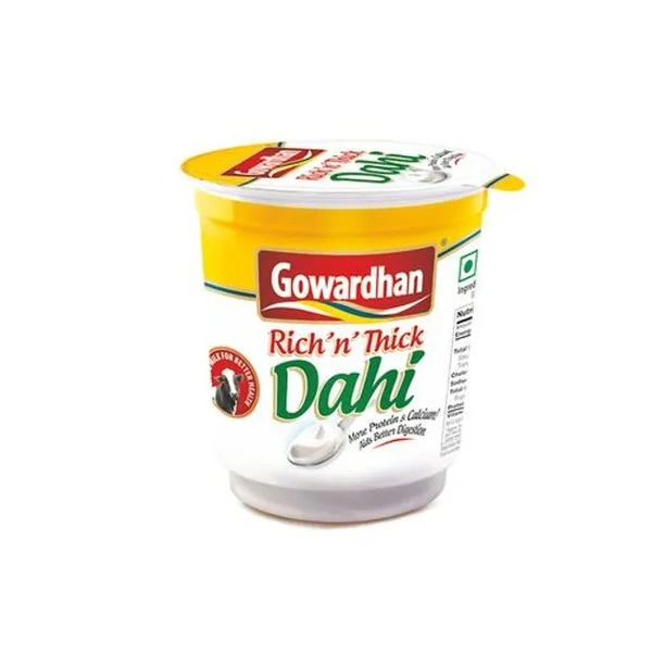 Gowardhan Dahi - Fresh 'n' Thick, 400 g Cup - 400 g