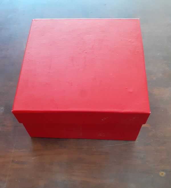 Hamper Box - Red, 7×7×3 Inches