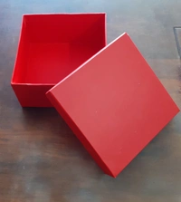 Hamper Box - Red, 7×7×3 Inches