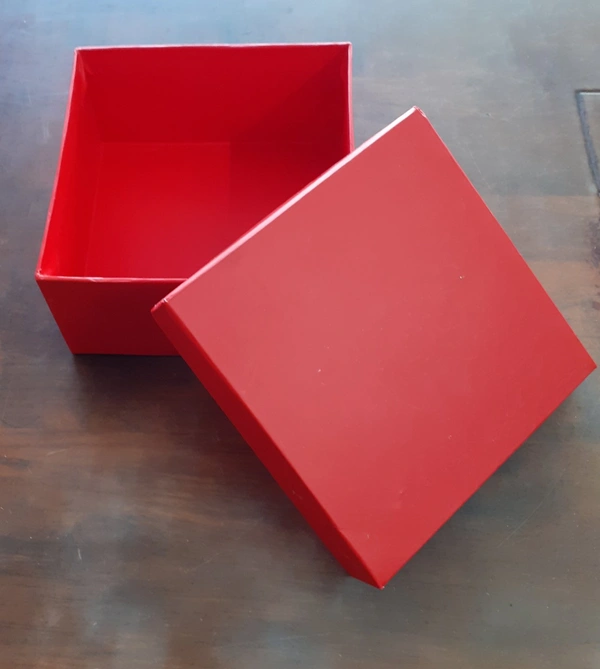 Hamper Box - Red, 7×7×3 Inches