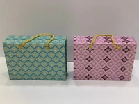 Premium Foiled Ribbon Boxes - Red, 8×6×2 Inches