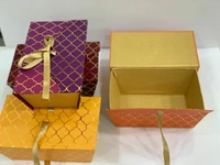 MORROCAN FOILED PYRAMID BOXES  - Green, 9×6×3.5 Inches