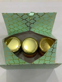 TRIANGLE GOLD FOILED BOXES - Cornflower Blue, 8×6×6 Inches