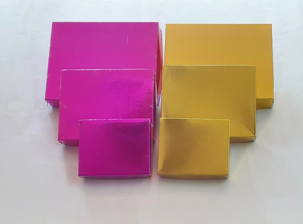 500 Gms - GOLDEN / MARUN MITHAI BOX - Pirate Gold, 5.5×7 Inches