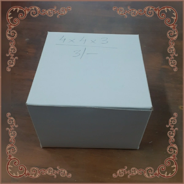 White Double PASTRY BOX - White, 4×4×3 Inches