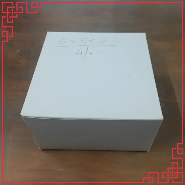 BURGER BOX - White Duplex  - White, 5×5×3 Inches